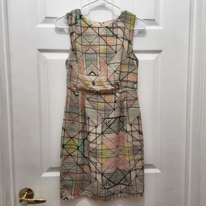Forever 21 Geometric Print Sleeveless Sheath Dress